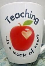 Pfaltzgraff Teaching Is A Work Of Heart Coffee Mug Tea Cup Favorite Teacher Gift picture