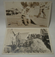RARE Lot of 2 RPPC Civilian Conservation Corp Co. 1742 Bena Minnesota Postcards picture