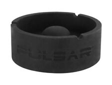 Pulsar Tap Tray Basic SILICONE Round PIPE Ashtray - Black 4 1/8