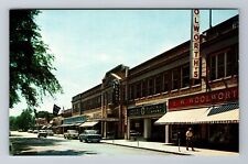 Cape Cod MA-Massachusetts, Main Street, Hyannis, Advertising Vintage Postcard picture