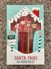 Santa Paws and Friends Pen Set of 4 Gift Boxed Christmas picture