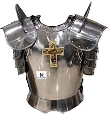 Medieval Warrior Breastplate Shoulder Guard Breastplate Steel Costume Armor picture