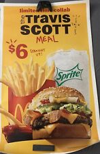 AUTHENTIC McDonalds Travis Scott Promotional Poster *Untouched* picture