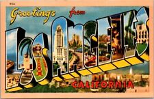 CA LA California Greetings From Los Angeles Large Letter Postcard Unposted picture