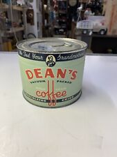 Vintage Dean’s Coffee Can Tin Witsell Bros. Dean Lilly Co. Memphis Tennessee picture