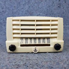 Emerson Tube Radio Model 547 Bakelite Tabletop AM 1940s Vintage White Working picture