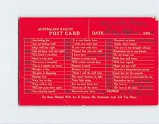 Postcard Australian Ballot Post Card picture