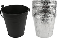 Drip Bucket & 15-Pack Disposable Foil Liner for Oklahoma Joe Grill Grease Bucket picture