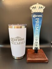 Corona Cerveza Beer Premier Tap Handle With 20 Tumbler. New In Box.  Mirror Top picture