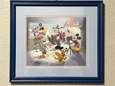 DISNEY SERICEL ART FAB 5 / FABULOUS FIVE ON MOVIE SET - CAL ARTS Matted/Framed picture