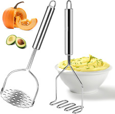 2 Pack Potato Masher, Stainless Steel Wire Masher Heavy Duty Vegetable Masher, I picture