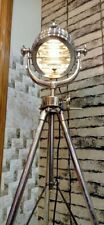 NAUTICAL ROYAL MASTER SEARCHLIGHT FLOOR LAMP RESTORATION HARDWARE REPLICA HEAVY picture