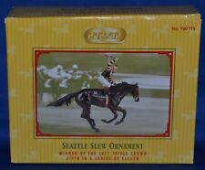Breyer~Christmas 2005~Seattle Slew~Race Horse~Racing~Holiday Ornament~NIB picture