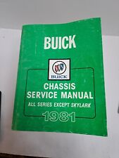 ORIGINAL 1981 Buick CHASSIS SERVICE Manual picture