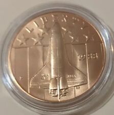 1988 P NASA LIBERTY COIN YOUNG ASTRONAUTS SPACE SHUTTLE Uncirculated +Case fr/sh picture