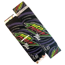 EMPTY | Mountain Dew Pitch Black 12 Pack Box ~ Half Box/Torn Discontinued picture