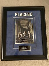 SIGNED PLACEBO framed display / photo brian molko COA - in person  picture