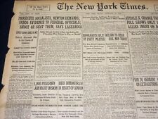 1920 FEBRUARY 13 NEW YORK TIMES - PROSECUTE SOCIALISTS NEWTON DEMANDS - NT 7869 picture