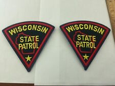 Wisconsin State Patrol collectable Patch Set 2 pieces picture