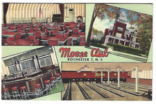 Rochester NY Moose Club 441 East Ave. 1944 Multi-View Linen  Postcard picture