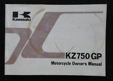 1981 1982 KAWASAKI 750 KZ750 GP MOTORCYCLE OWNERS OPERATORS MANUAL VERY GOOD picture