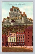 Quebec Canada, Chateau Frontenac On The Cliffs Of Old Quebec, Vintage Postcard picture