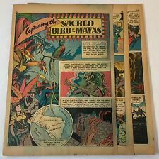1942 five page cartoon story ~VICTOR VON HAGEN AND THE QUETZAL Mayas sacred bird picture