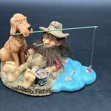 Hillbilly Fishing Statue With Dog.  COLLECTIBLE.  DETAILED. picture