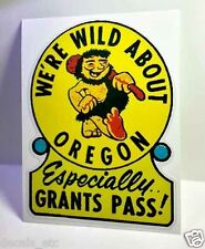Grant's Pass Oregon Vintage Style Travel Decal / Vinyl Sticker, Luggage Label picture