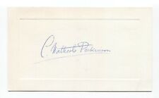 C. Northcote Parkinson Signed Card Autographed Signature Author Historian picture