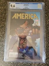 America #1 2nd Print Cgc 9.6 HTF Solo Mcu America Chavez Rare picture