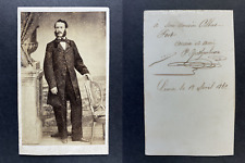 Lima, Shipping to His Cousin Albert Fort, April 1862 Vintage CDV Albumen Print.  picture