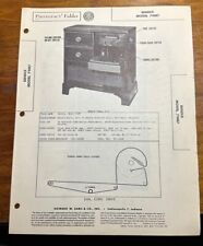 1949 Bendix Model 79M7 Radio Photofact Service Manual Foldout Folder picture