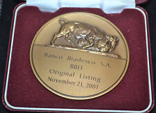 NYSE 2001 Banco Bradesco S.A. Original Listing Medallion w/box picture