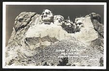 Mt. Rushmore, Black Hills, S.D., G. Borglum, Sculptor, Early Real Photo Postcard picture