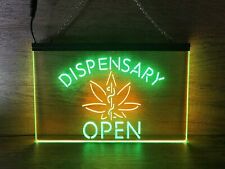 Dispensary Open Medical Marijuana Cannabis LED Neon Sign Wall Light Home Décor picture