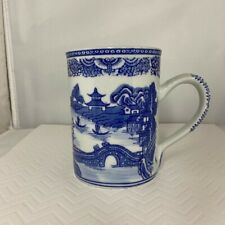 Vintage Chinese Cobalt Blue and White Porcelain Mug picture