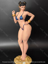 Chun-Li Bikini Custom Statue 1/4 fits Street Fighter Painted Sexy Figure picture
