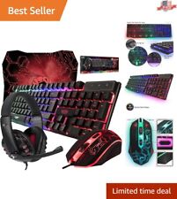 Premium Hornet RX-250 RGB Gaming Bundle - Keyboard Mouse Headset - 4 in 1 picture