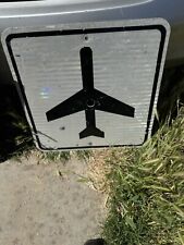 Street Road Sign.  “airport”.  24” X 24”. Used picture