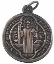 Vintage Catholic St Benedict Religious  Medal picture