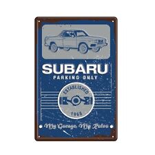 Genuine Subaru Vintage Garage Sign Impreza Legacy Wrx Sti Outback Forester Rally picture