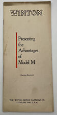 Winton Presenting The Advantages Of Model M Car Auto Sales Brochure picture
