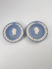 Set Wedgwood Wellington & Napoleon - Historical Rivals Compotiers Cream on Blue picture