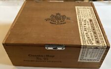Cuesta-Rey No. 95 English Market Selection Blue Ribbon Wood Cigar Box Tampa, Fl picture