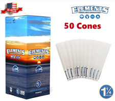 Elements Ultra Thin Rice Cones 1 1/4 Size 50 Pack & Fast Shipping picture
