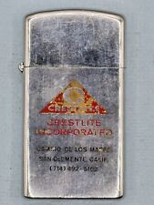 Vintage 1975 Crestlite Incorporated Advertising Chrome Slim Zippo Lighter picture
