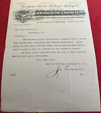 Vintage Goodyear’s Rubber Belting And Packing Company 1910 letterhead picture