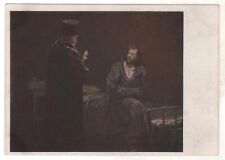 1930 “Before Confession” Prisoner & Priest ART Ilya Repin Antique POSTCARD Old picture