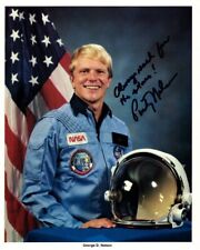 GEORGE D. NELSON signed 8x10 NASA ASTRONAUT litho photo GREAT CONTENT picture